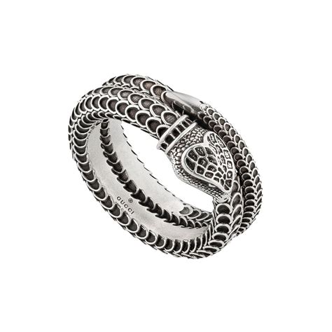 fake gucci snake ring|gucci interlocking ring silver.